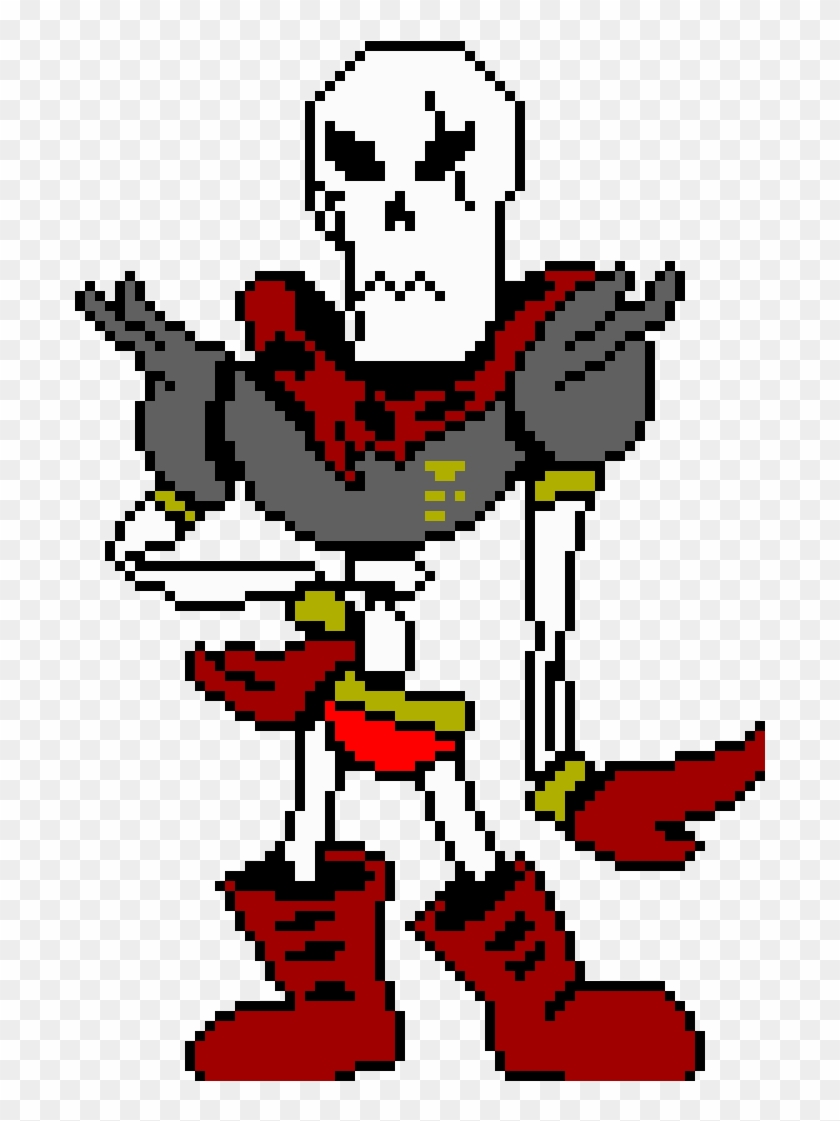 Clip Royalty Free Stock Sprite Png Vector Royalty Free - Undertale Pixel Art Papyrus #1752690