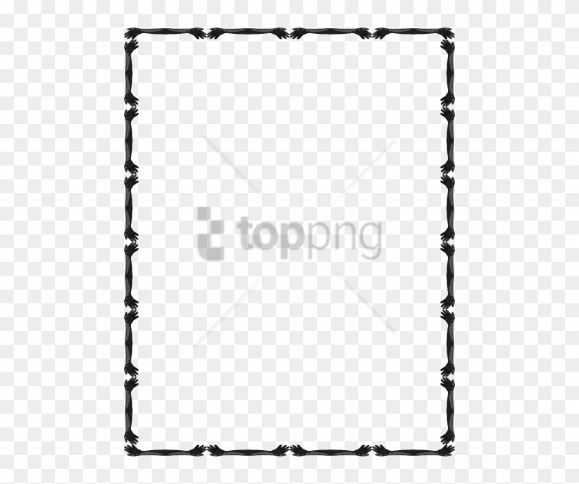 Free Png Download Single Line Borders Clip Art Png - Simple Border Line Design #1752723