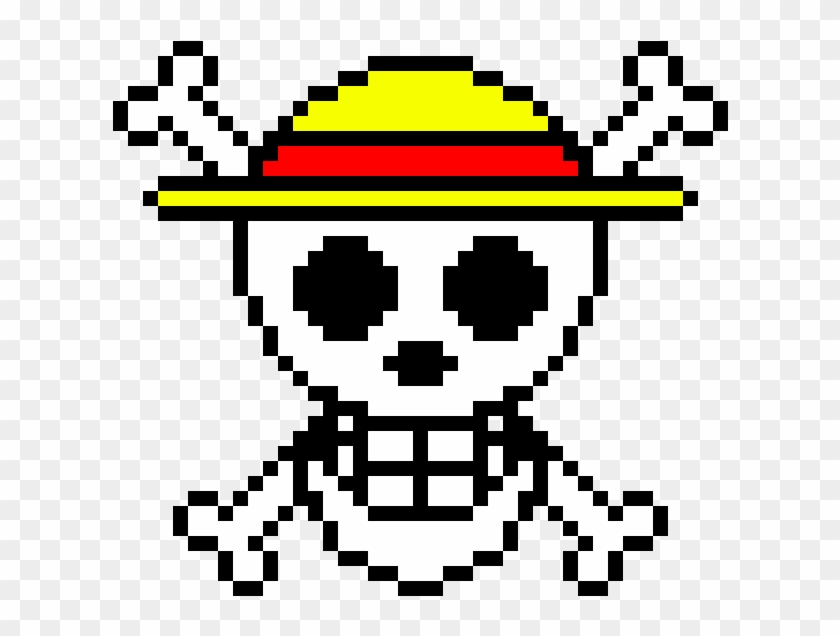 Good One Piece Flag Logo - One Piece Jolly Roger Pixel #1752725