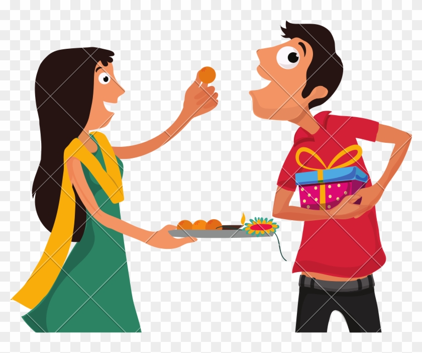 Brother And Sister For Raksha Bandhan - Raksha Bandhan Brother And Sister Png #1752742