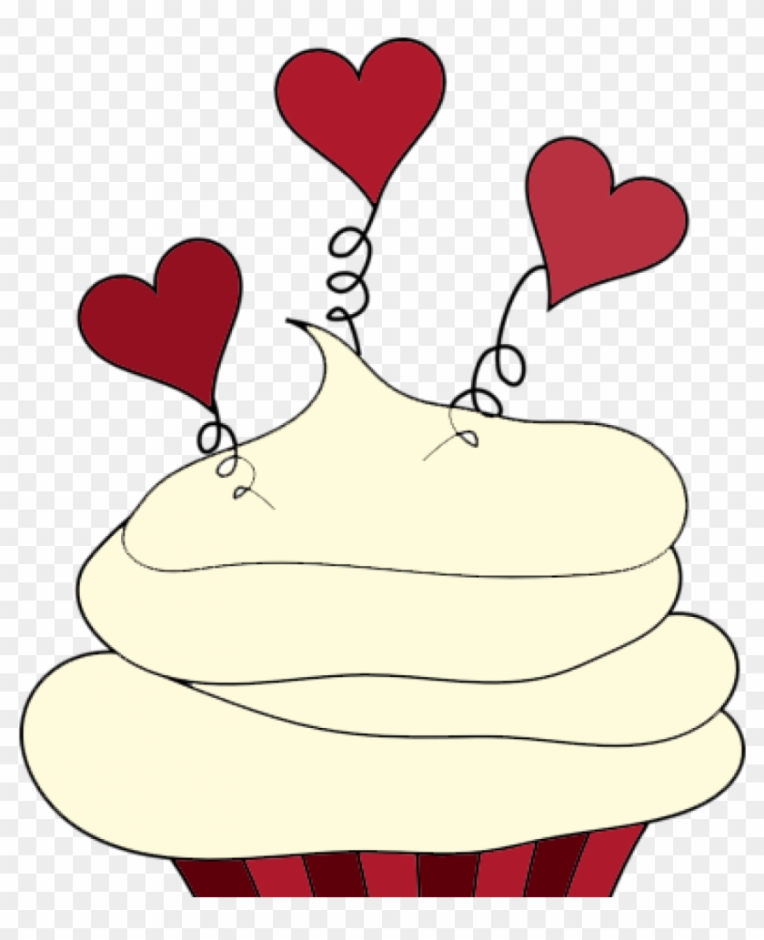 Islutcake - Red Velvet Cupcake Cartoon #1752863