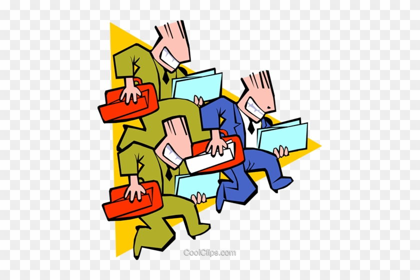 Business On The Move Royalty Free Vector Clip Art Illustration - Business On The Move Royalty Free Vector Clip Art Illustration #1752865