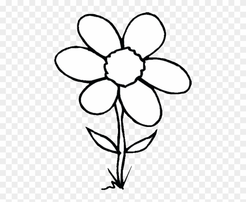 Largest And Collection Of Flower Clipart Images In - Black And White Picture Of Flower Clip Art #1753070