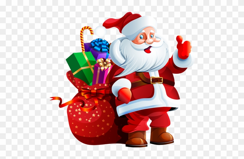 Images For Santa Claus With Gifts Png - Christmas Santa Claus Png #1753117