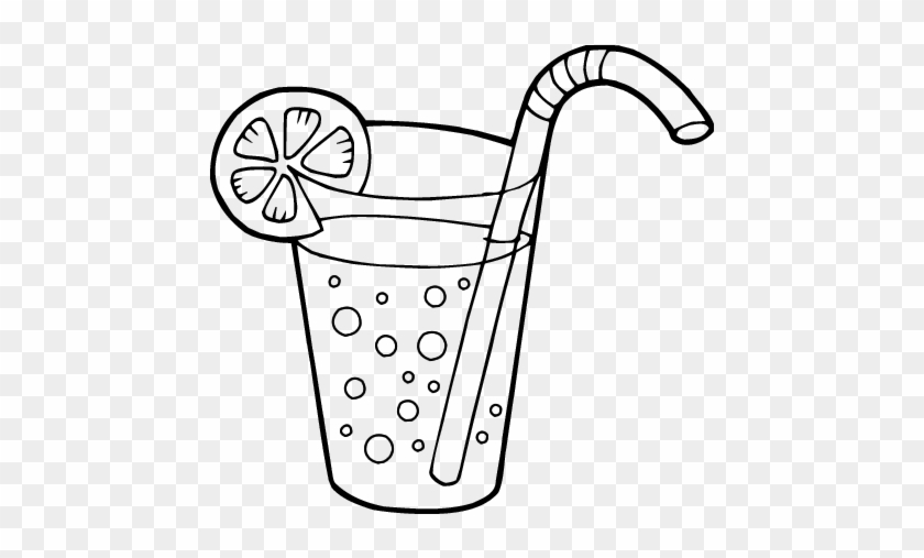 Soda Bottle Coloring Pages - Glass Of Juice Coloring Page #1753205