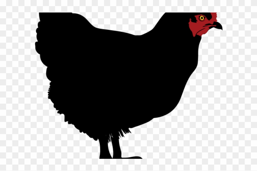 Rooster Clipart Dxf - Chicken Silhouette Clip Art #1753393