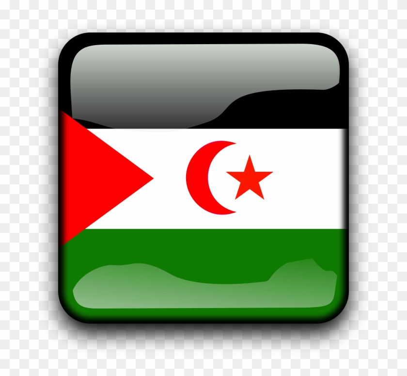 This Free Clip Arts Design Of Flag Of Western Sahara - This Free Clip Arts Design Of Flag Of Western Sahara #1753410