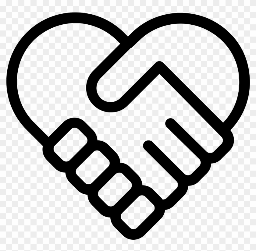 Handshake Heart Icon Free Download And - Hand Shake #1753438