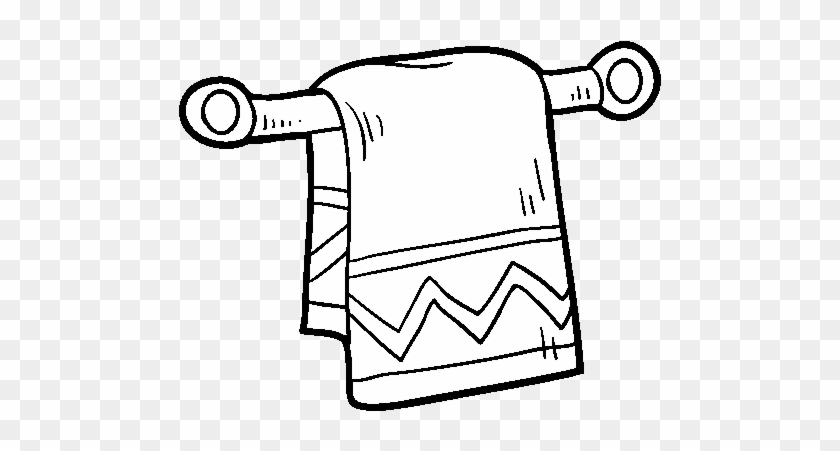 Dibujo De Toalla De Mano Para Colorear - Dibujo De Toalla De Mano Para Colorear #1753444