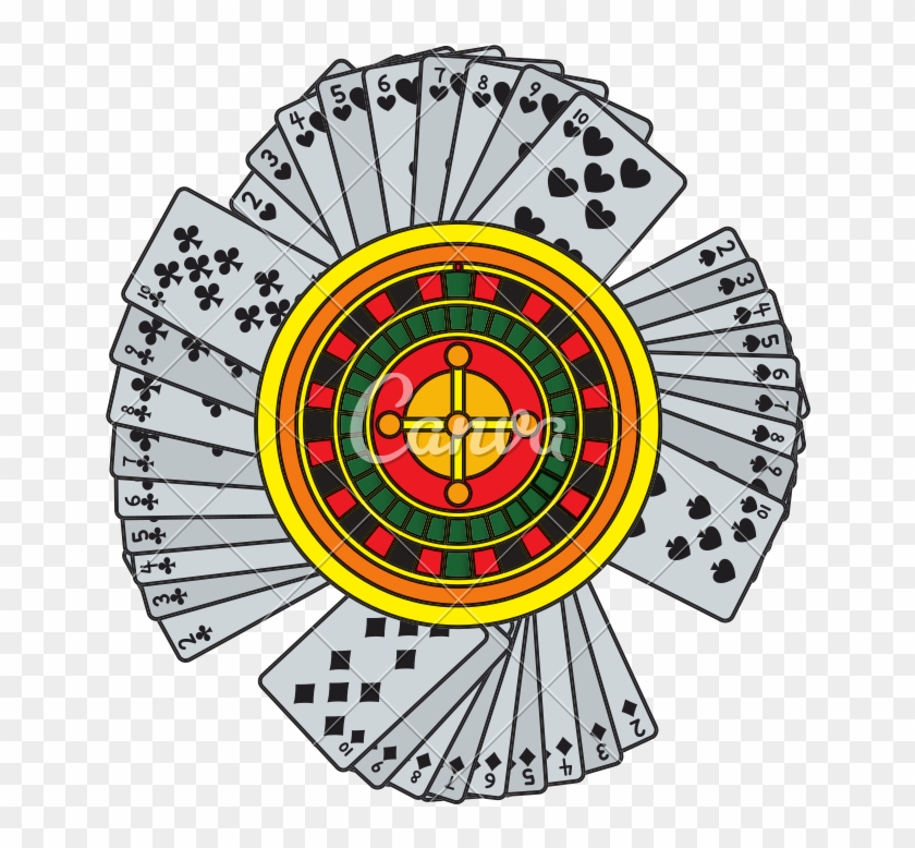 Color Casino Poker Cards And Roulette Games - Emblem #1753495