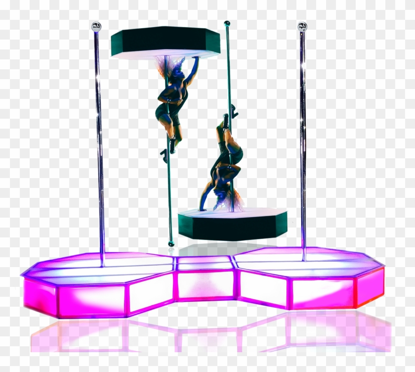 Png All Star Stages Cool Cat Pole Dancer And Catwalk - Trapeze #1753820