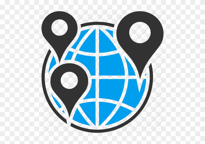 Earth, Globe, Gps Navigation, Map Markers, Seo, Travel - Globe Map Icon Png #1753926