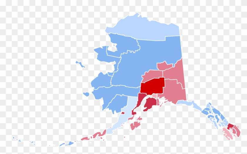 Alaska Clipart Map - Alaska County Election Results #1753930