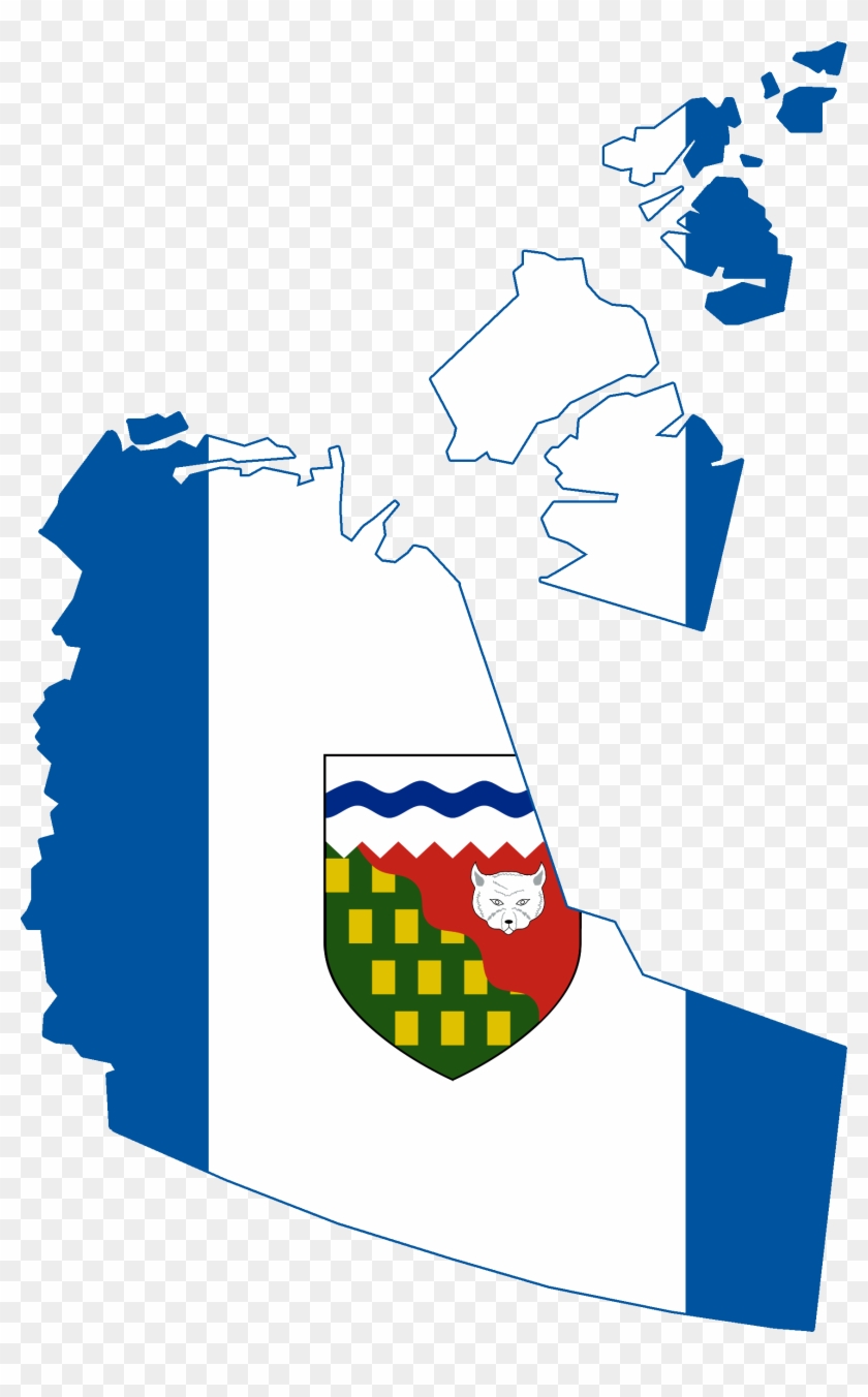 Northwest Ordinance Picture - Northwest Territories Flag Map #1754126