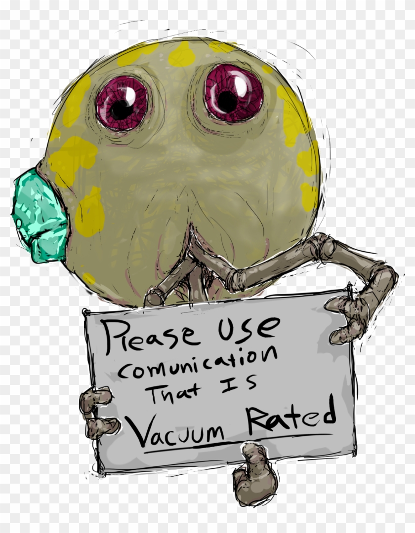 It Emphasised The Point By Tapping The Words “vacuum - Cartoon #1754136