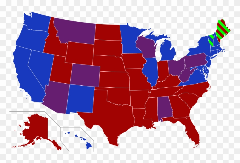 Current Composition And Election Results - Liberal And Conservative Map #1754138