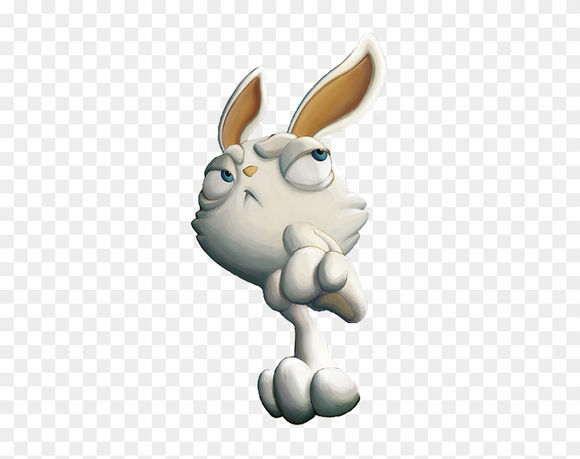 This Peculiar Rabbit Can Jump, Walk On Bombs And Push - Cartoon #1754216