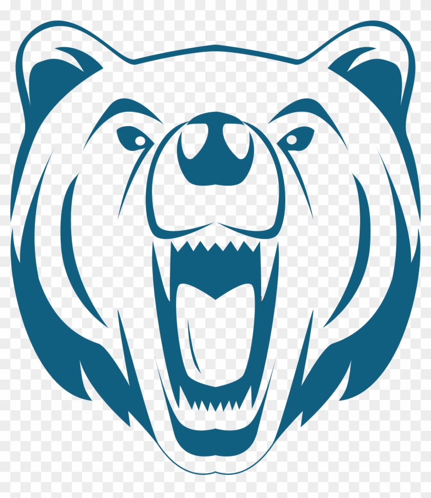 Battle Creek Middle School - Grizzly Bear Clipart Black And White #1754271