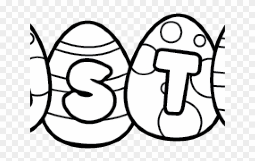 Easter Clipart Outline - Easter Clipart Black And White #1754285