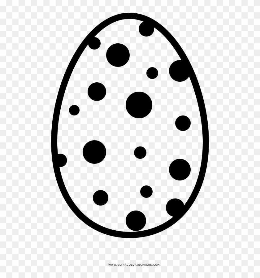 Easter Egg Coloring Page - Circle #1754286