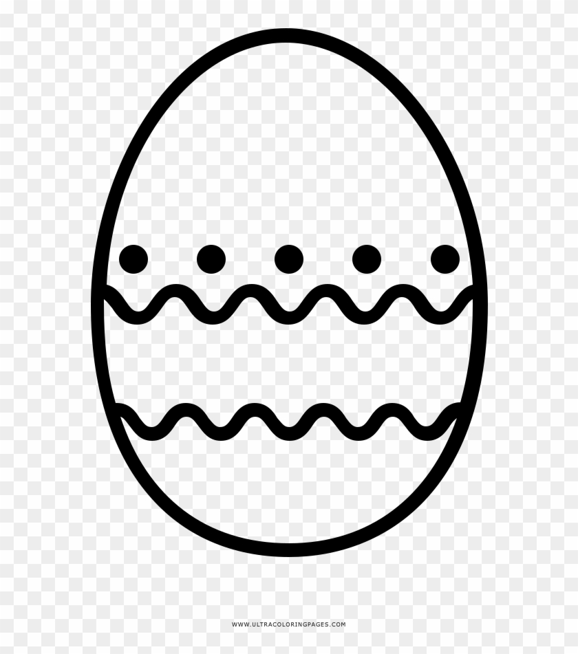 Easter Egg Coloring Page - Circle #1754291