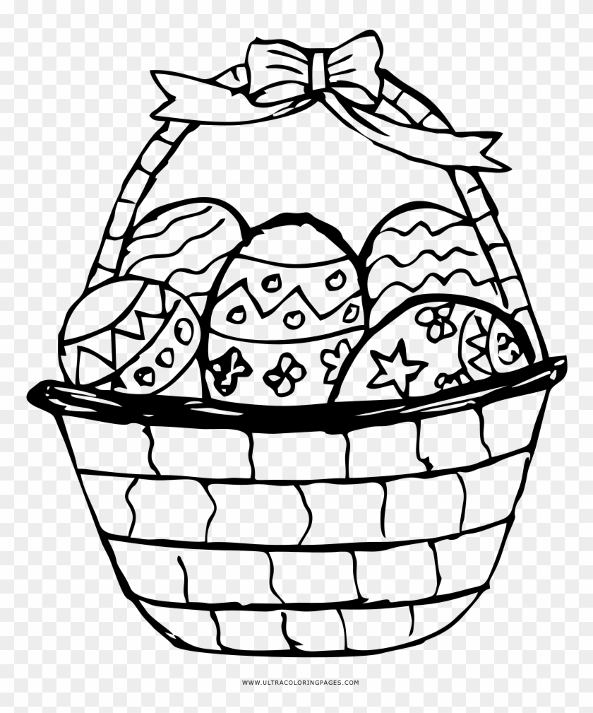 Easter Basket Coloring Page - Easter Basket Coloring Page #1754300