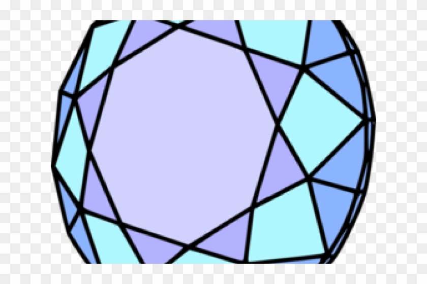 Circle Clipart Diamond - Diamond Wireframe #1754303