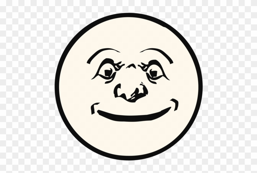 Smiley Moon Computer Icons Art - Moon Clip Art #1754323