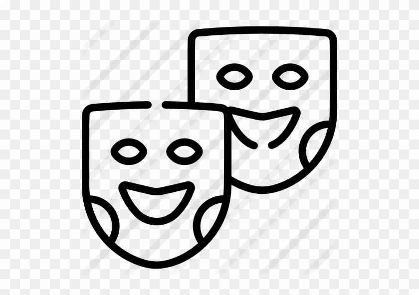 Theater Masks Free Icon - Theater Masks Free Icon #1754336
