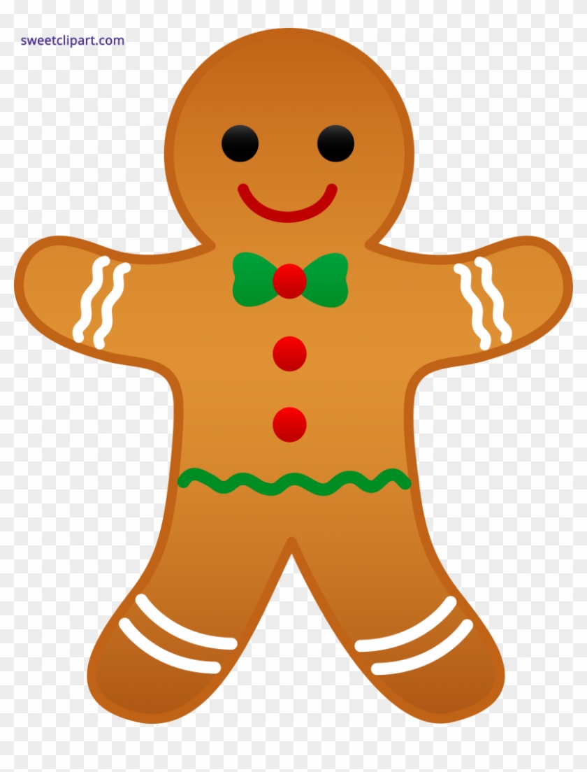 Download Gingerbread Clip Art - Christmas Gingerbread Man Clipart #1754340