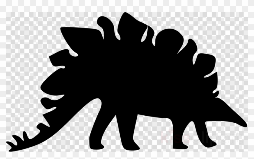 Stegosaurus Silhouette Clipart Stegosaurus Triceratops - Football Ball No Background #1754352