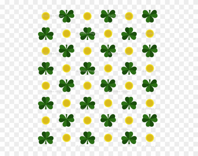 Saint Patrick's Day, Clover Coins And Clover Fabric - Saint Patrick's Day, Clover Coins And Clover Fabric #1754485