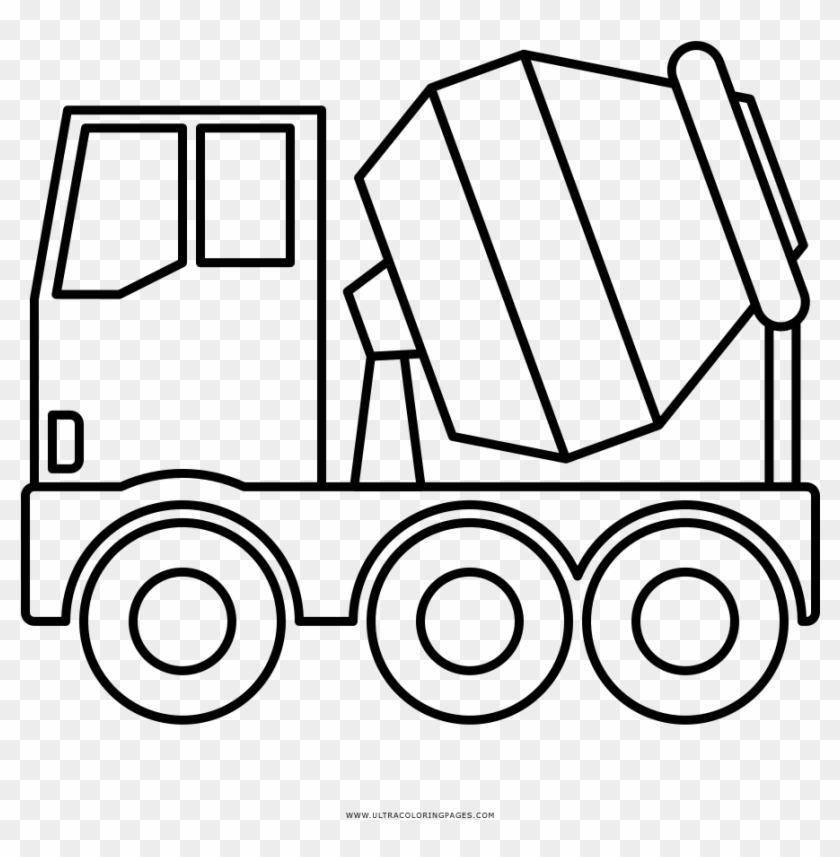 concrete mixer truck coloring page  camion hormigonera