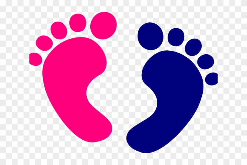 Welcome Clipart Foot - Baby Feet Blue And Pink #1754747