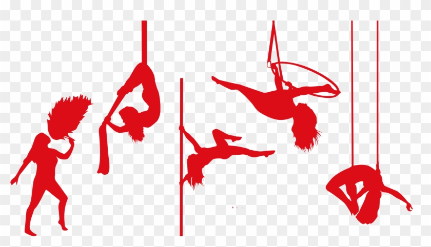 Opening Times - Silhouette Aerial Silks Png #1755003