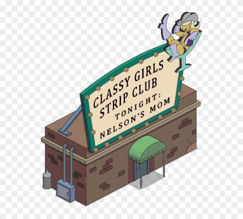Tapped Out Classy Girls Strip Club - Cartoon #1755136