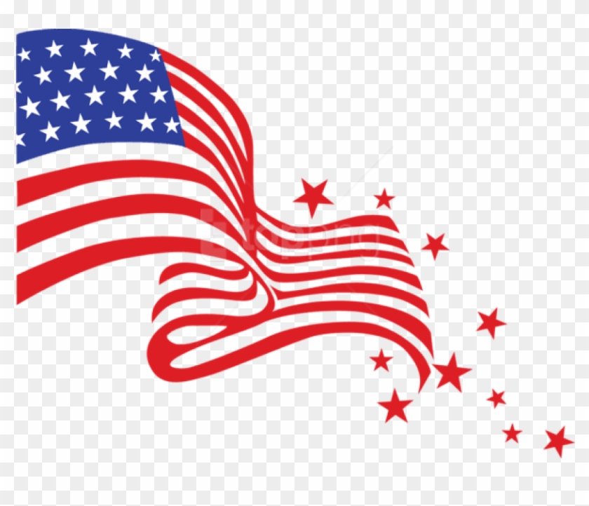 Free Png Download Transparent Usa Flagpicture Png Images - American Flag Clipart Transparent Background #1755148