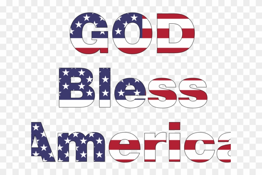 Independence Day Clipart God Bless America - Graphic Design #1755149