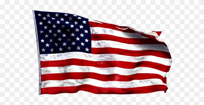 Excelent American Flag Waving Transparent & Png Clipart - Waving American Flag Png #1755150