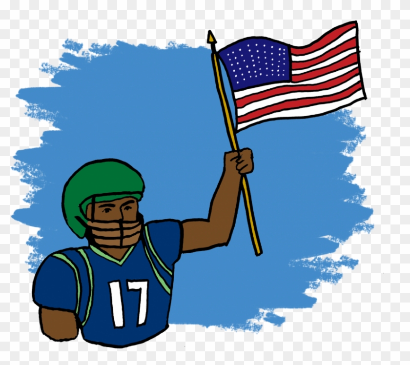 Football Has A Deep Connection To American Life - Flag Of The United States #1755151