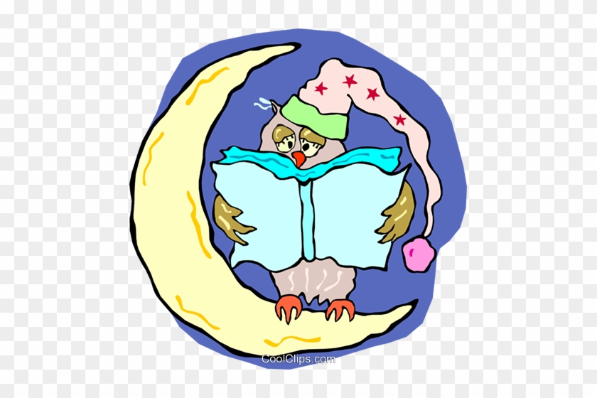 Eule Ein Buch Zu Lesen Vektor Clipart Bild -vc015842 - Owl Reading A Book #1755220