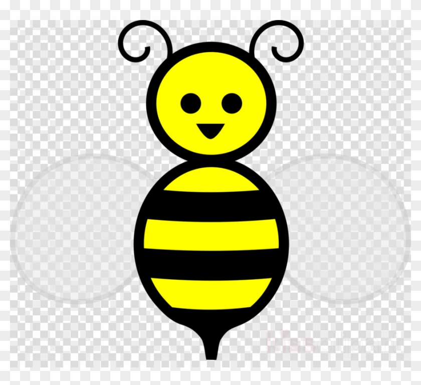 Honey Bee Clip Art Clipart Western Honey Bee Clip Art - Cartoon Transparent Background Bee #1755426