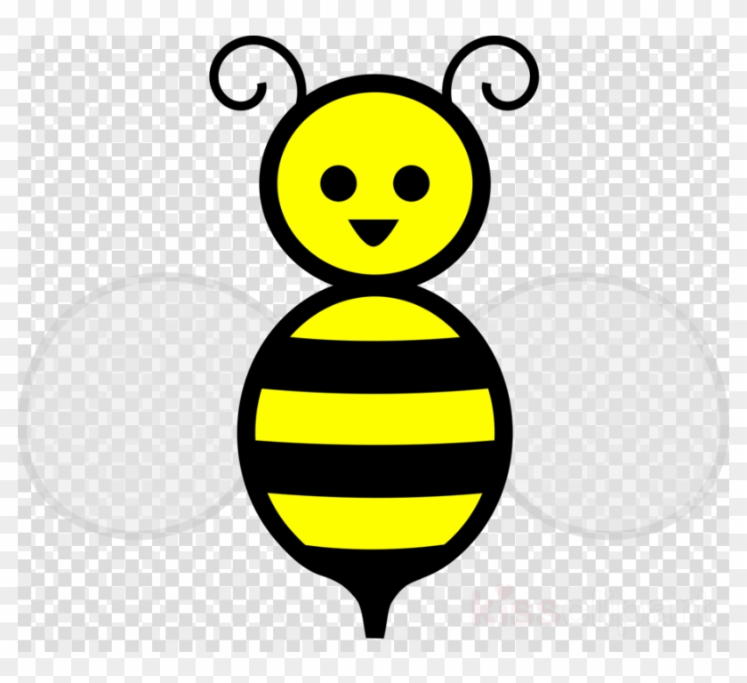 Honey Bee Clip Art Clipart Western Honey Bee Clip Art - Cartoon Transparent Background Bee #1755426