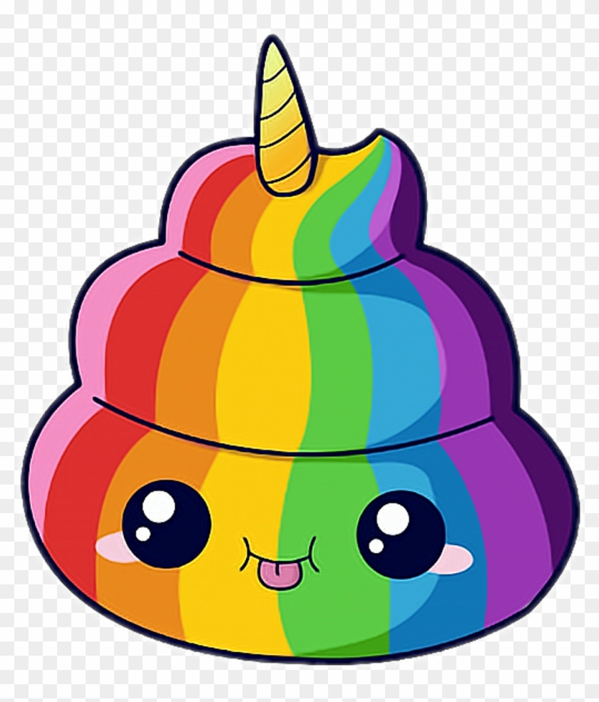 #poopemoji #unicorn - Transparent Unicorn Poo Emoji #1755584