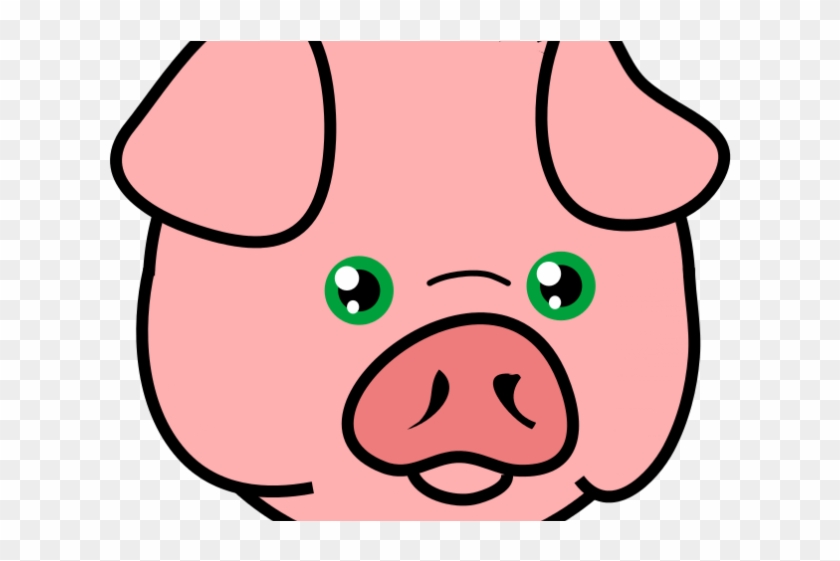 Cute Pig Clipart - Pig Head Clip Art #1755764