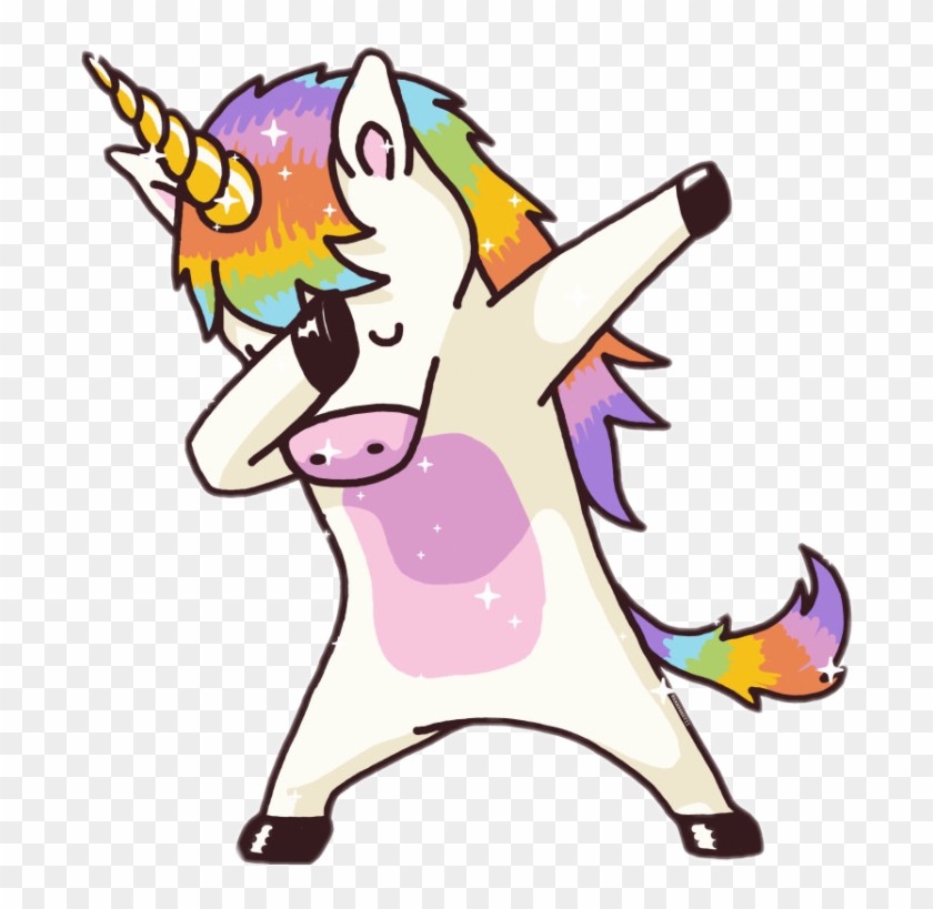 Png Tumblr Unicornio - Licorne Qui Dab - Free Transparent PNG Clipart  Images Download