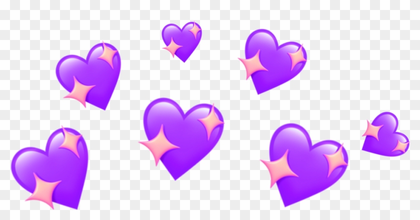 Hearts Crown Heartscrown Pink Tumblr Snapchat - Heart Emoji Crown Png #1755770