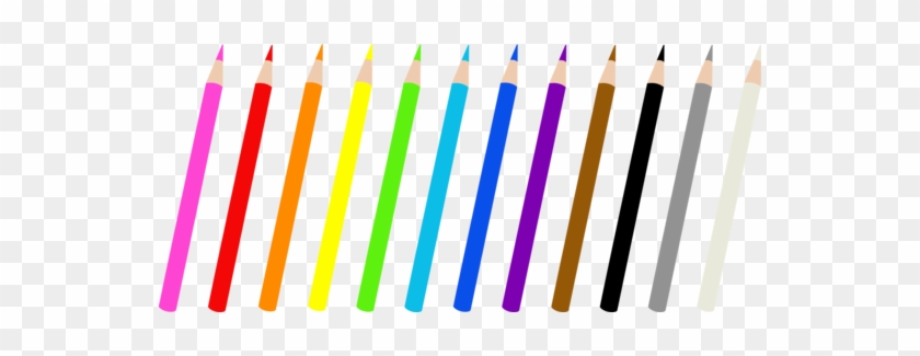 A Rainbow Of Colored Pencils Color Pencil Art, Clipart, - Lapices De Colores Para Recortar #1755800