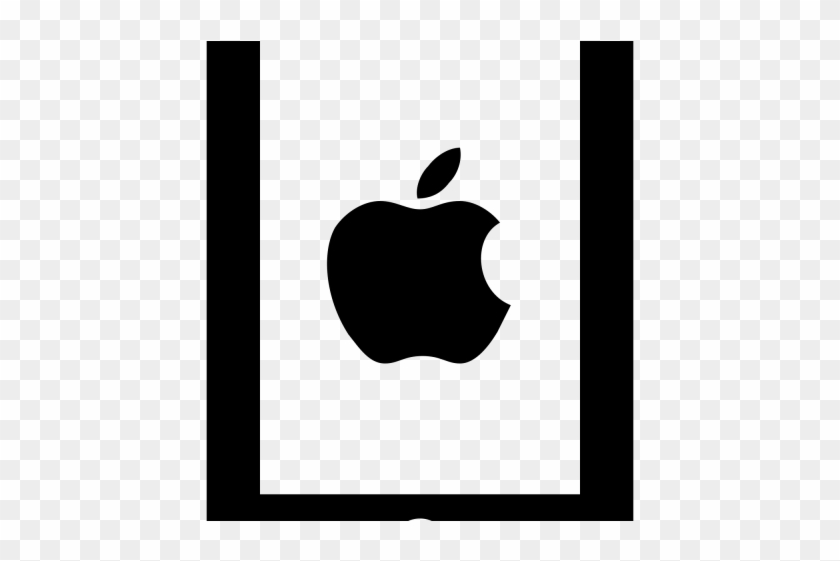 Apple Iphone Clipart Clip Art Black - Apple #1755927