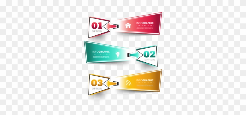Banner With Arrow Templates, Infographic, Business, - Arrow Template Png #1756082